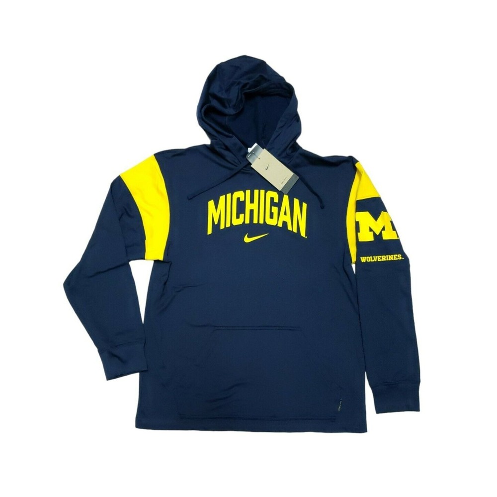 Nike Michigan Wolverines Team Issue On Field Hoodie Size Small DN7111-419 $100